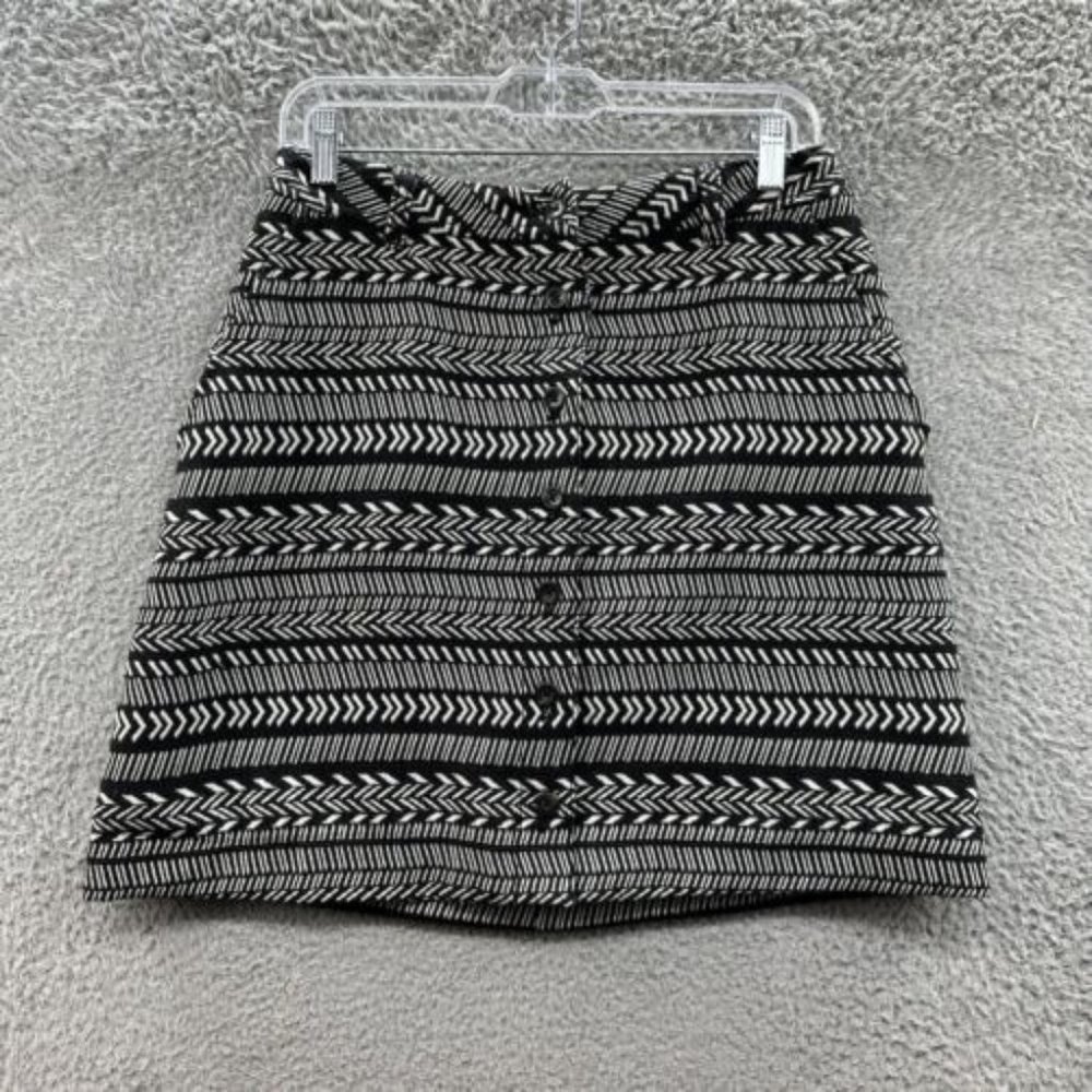 Maeve‎ Skirt Women's Size 6 Black & White Aztec Tube Skirt